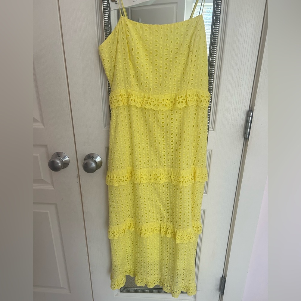 Yellow Lace Boutique Maxi Dress